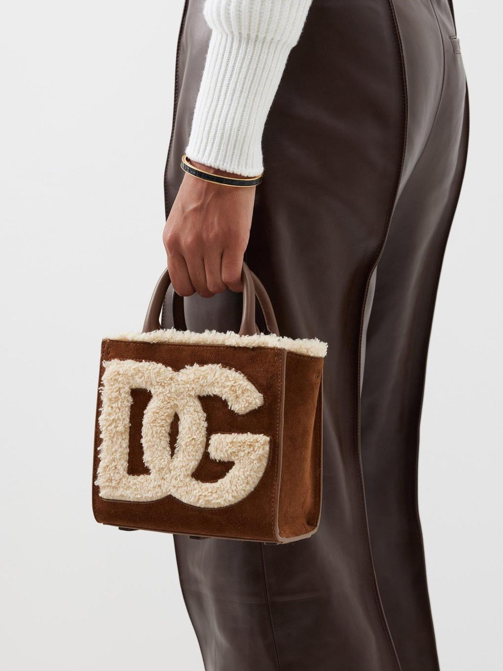 Dolce & Gabbana Brown Sherpa Tote