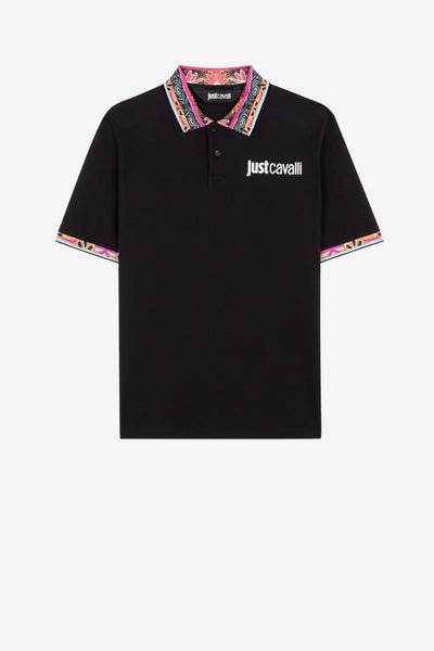 Just Cavalli cotton polo shirt with logo