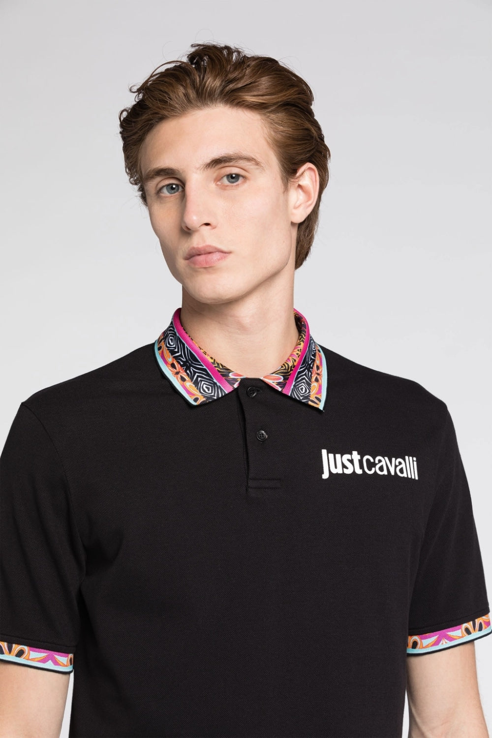 Just Cavalli cotton polo shirt with logo