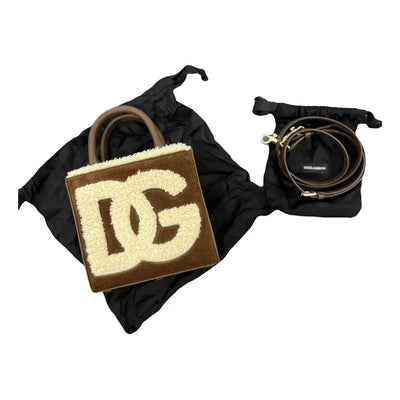 Dolce & Gabbana Brown Sherpa Tote