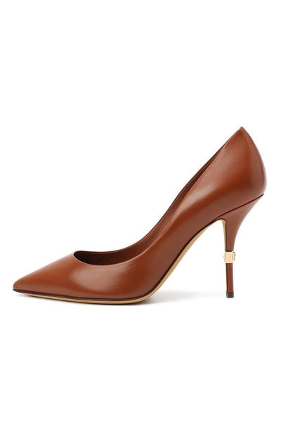 Dolce & Gabbana Brown Leather Pumps