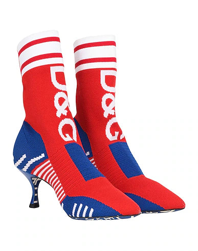 D&G Jacquard-Knit Sock Boots