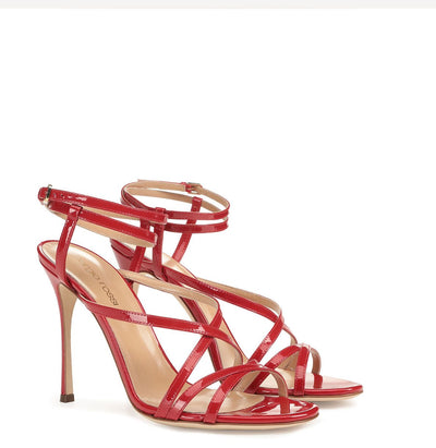 Red Sandals Heels Sergio Rossi