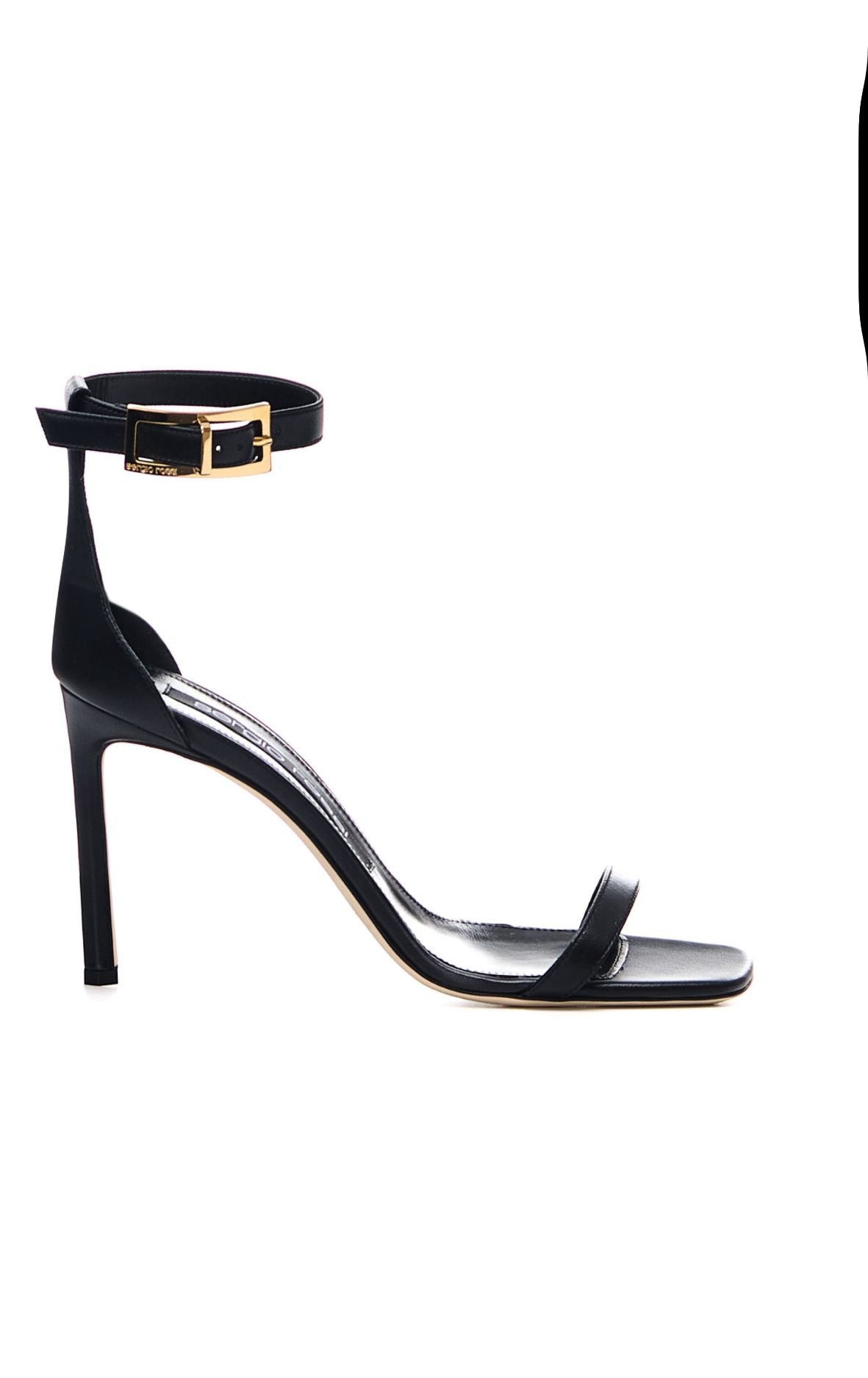 Black Leather Sandals Sergio Rossi