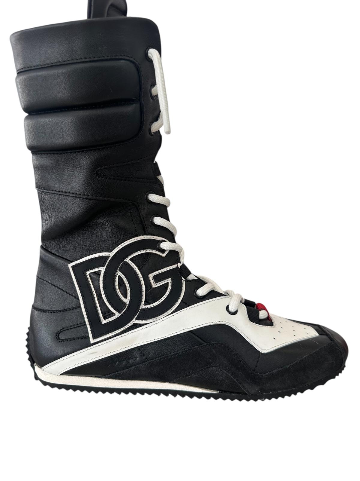 D&G Casual Calf High Boxing  Boots