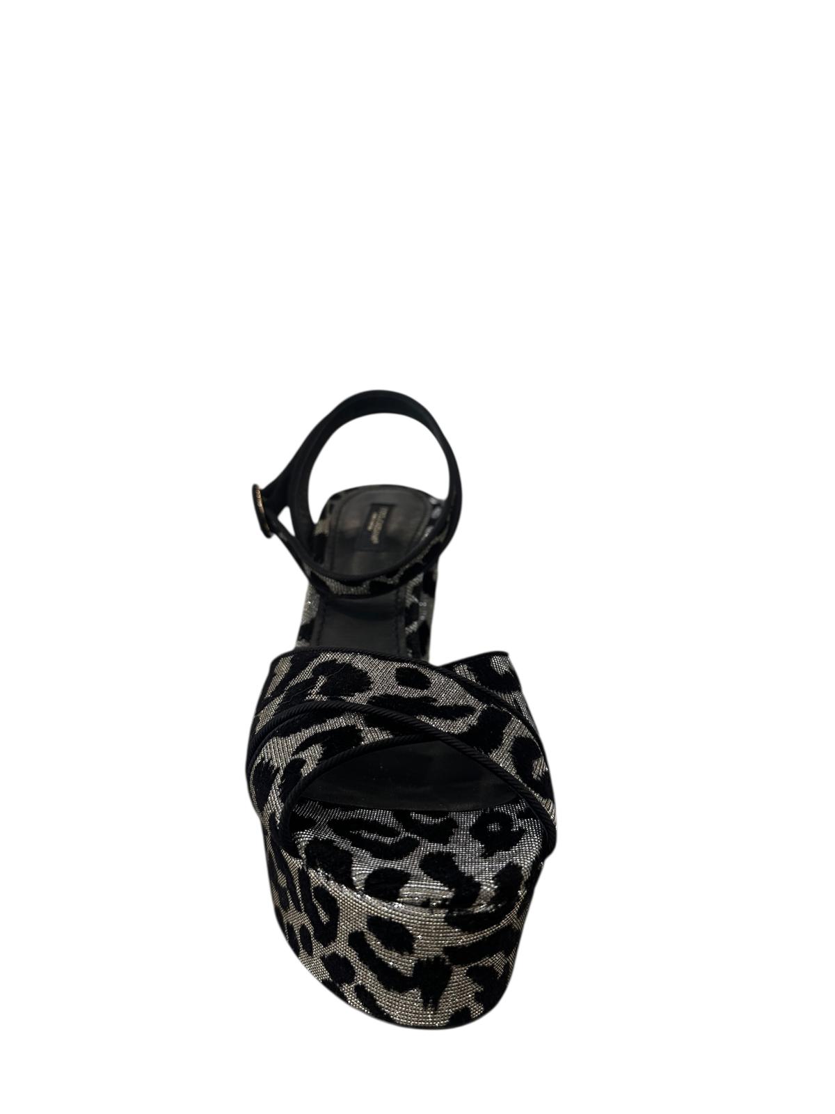 D&G Metallic Leopard Print Platform