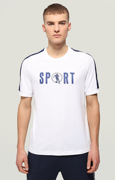 MEN'S T-SHIRT WITH SOCCER PLAYER PRINT