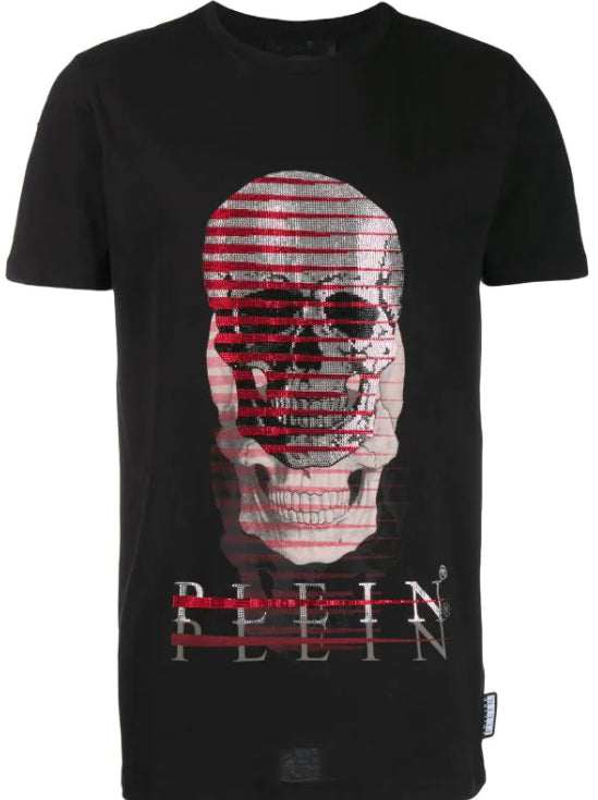 T-Shirt Platinum Cut Round Neck Skull