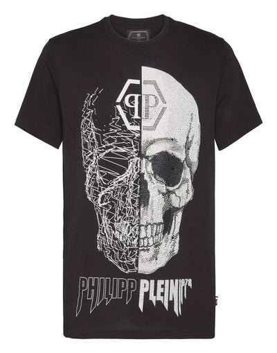 T-Shirt Platinum Cut Round Neck Skull