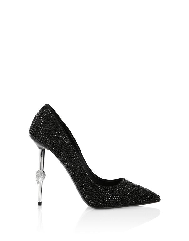 Suede Decollete Hi-Heels Crysta